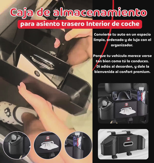 CAJA DE ALMACENAMIENTO MULTIFUNCIONAL PARA AUTOS